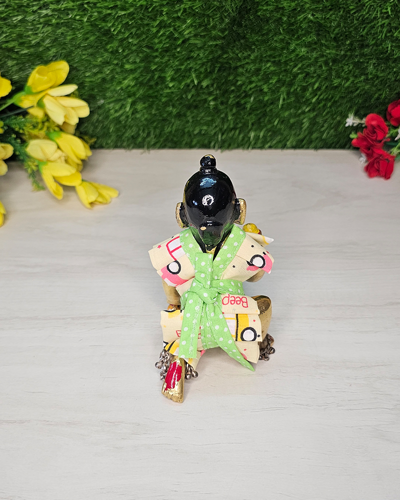 Baby Krishna Cotton Nappy Dress