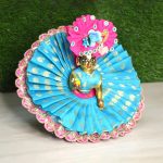 Bal Gopal Cyan Color Heavy Embroidered Vastra