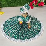 Bandhani Print Green Gopal Dress