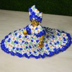 Blue Floral Dress Front View
