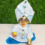 Blue Pant Shirt Set With Turban Kanha Ji