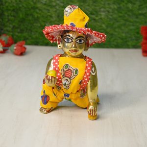Dungaree Set With Hat For Laddu Gopal