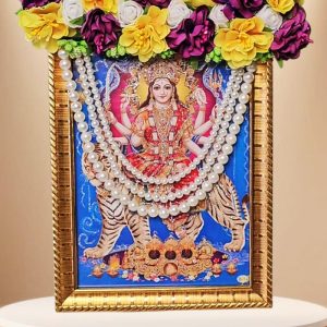 Flower Mukut Mala Goddess Frame Front