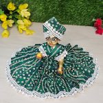 Green Bandhani Dress Kanha