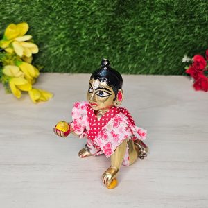 Laddu Gopal Cotton Nappy Dress Side