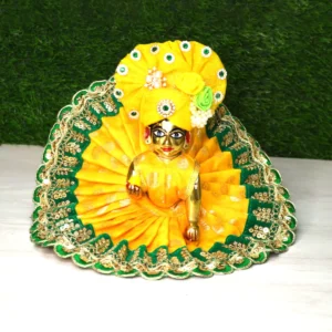 Laddu Gopal Green Heavy Dress Premium Collection