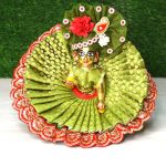 Laddu Gopal Moss Green Exclusive Body Print Dress