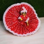 Laddu Gopal Red Badhni Dress