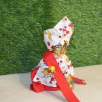 Laddu Gopal Red Kurta Set Side View