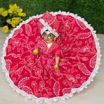 Laddu Gopal Red White Dress Side