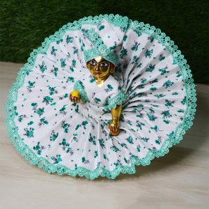 Laddu Gopal Sea Green Dress