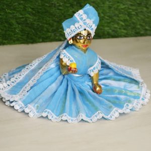 Laddu Gopal Sky Blue Dress