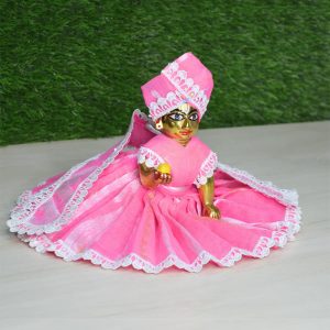 Pink Jamdani Cotton Dress