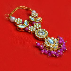 Random Color Kundan Mala Laddu Gopal Close Up
