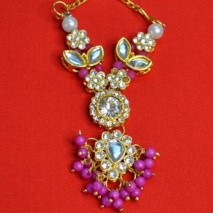 Random Color Kundan Mala Laddu Gopal Front View