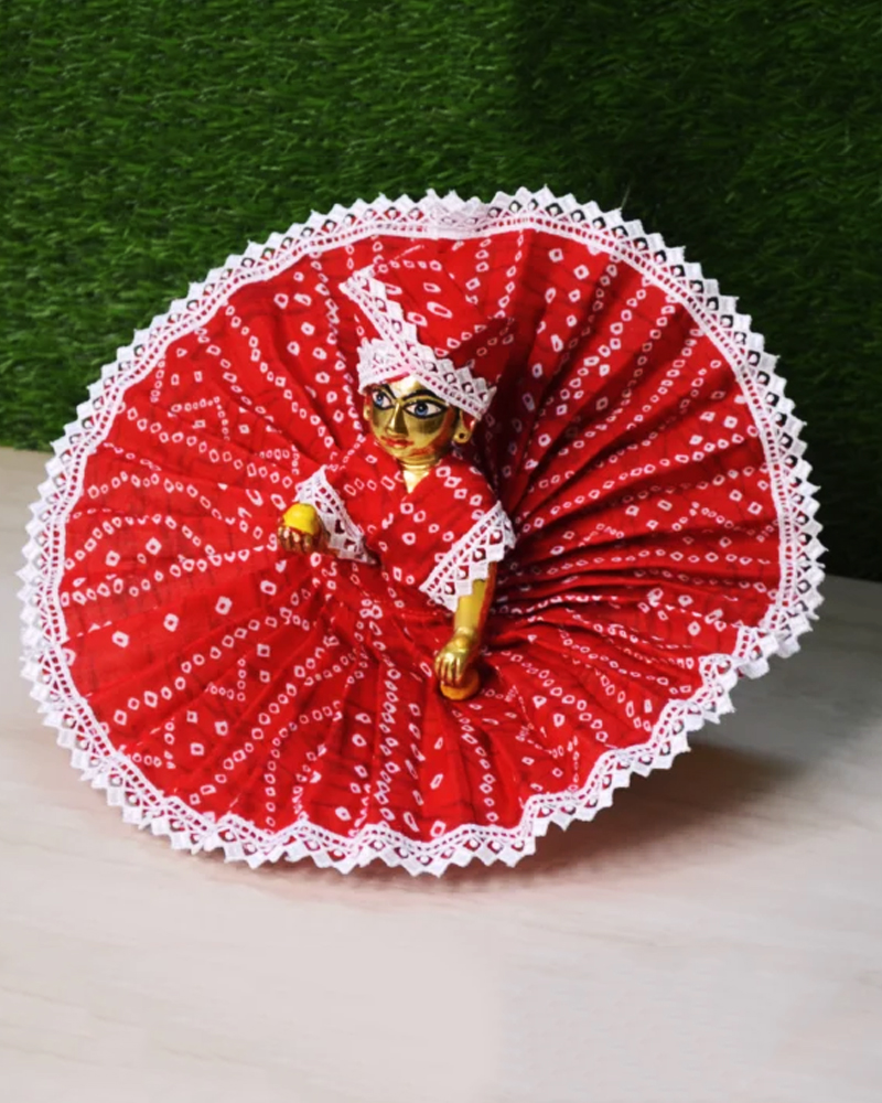 Red Badhni Dress Front