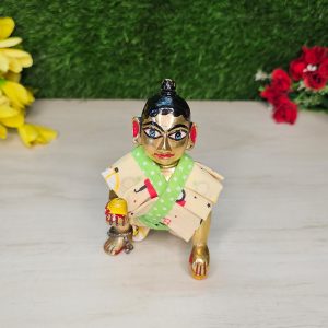 Simple Cotton Nappy Dress Laddu Gopal