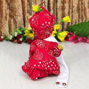 Traditional Red Dhoti Kurta Gopal