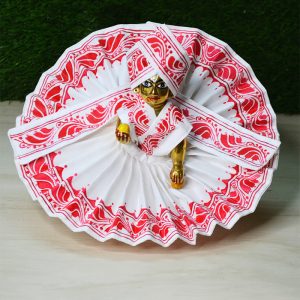 White Hand Painted Dress Laddu Gopal