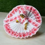 White Hand Painted Dress With Patka