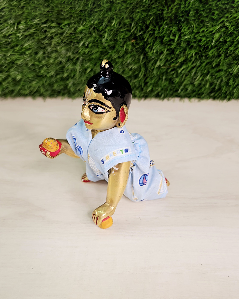 Andom Color Cotton Poshak Kanha Ji