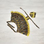 Designer Black Poshak Closeup