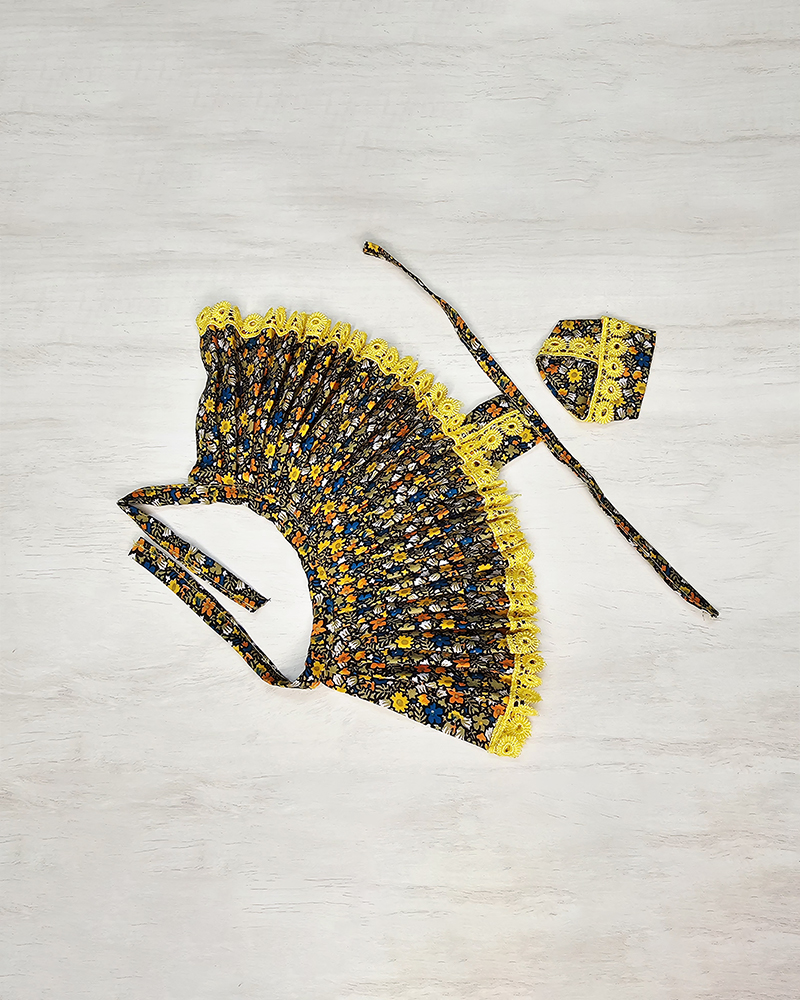 Designer Black Poshak Closeup