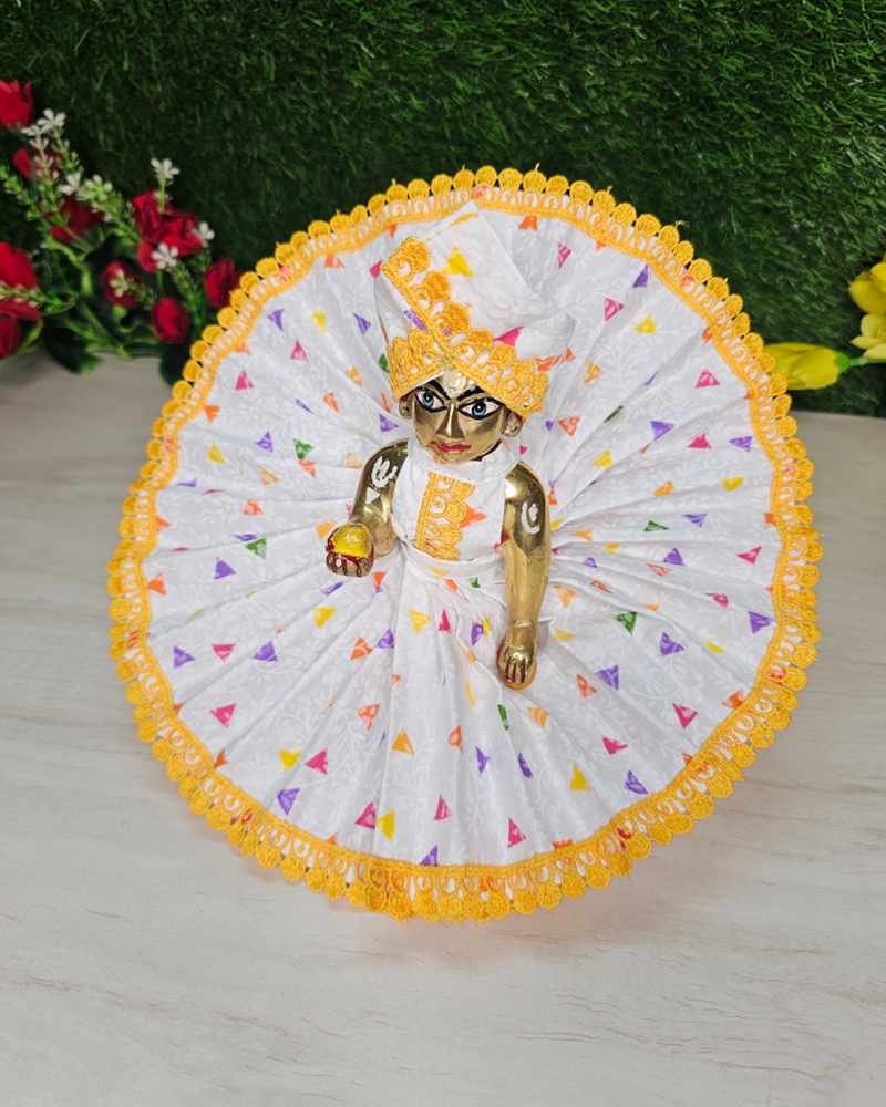 Designer Cotton Poshak Closeup