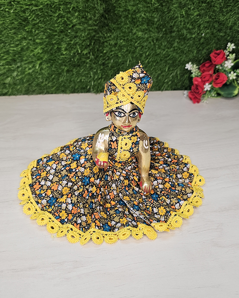 Floral Pattern Kanha Ji Dress