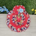 Laddu Gopal Red Heavy Work Dress