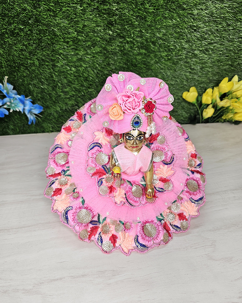 Laddu Gopal Royal Pink Poshak