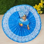 Laddu Gopal Sky Blue Cotton Poshak For Laddu Gopal