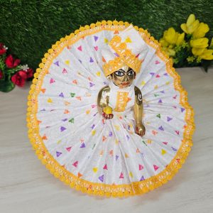 Laddu Gopal Triangle Print Poshak