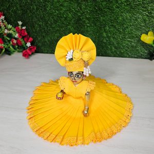 Laddu Gopal Yellow Cotton Poshak