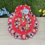 Red Heavy Designer Dress Pagdi Laddu Gopal
