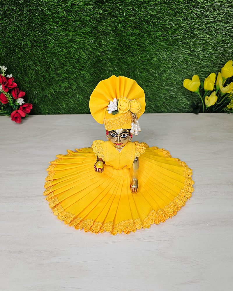 Simple Yellow Dress Kanha Ji