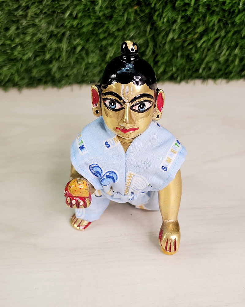 Summer Daily Wear Cotton Dress Laddu Gopal