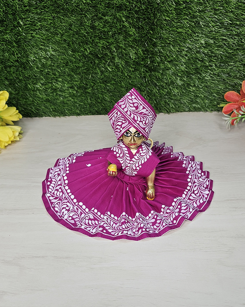 Artistic Cotton Poshak For Kanha