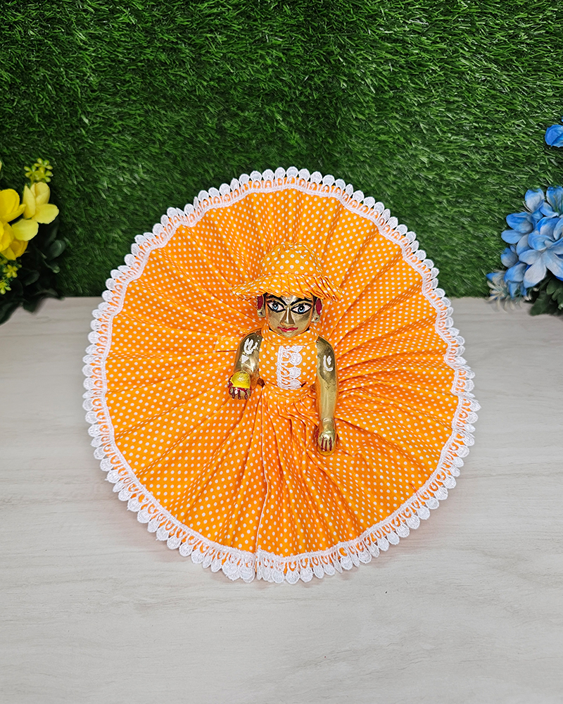 Cute Polka Dot Dress For Bal Gopal