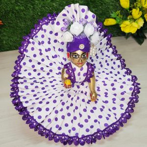 Daily Wear Purple Cotton Dress Kanha Ji