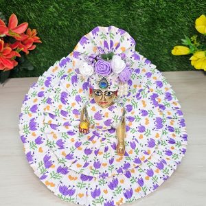 Double Frill Floral Dress For Thakur Ji