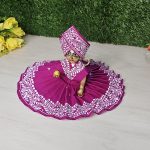 Hand Painted Purple Poshak Kanha Ji