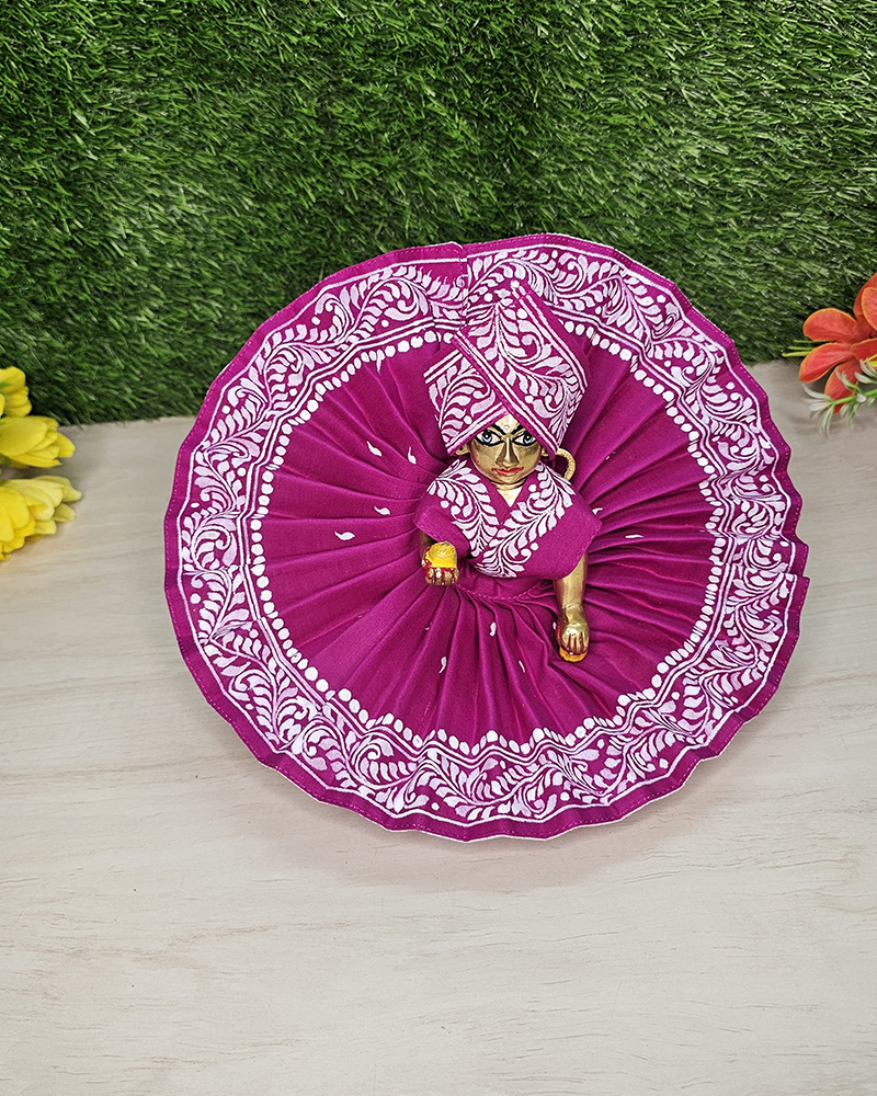 Handcrafted Cotton Dress For Laddu Gopal