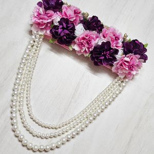Mandir Flower Pearl Garland