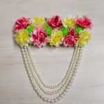 Mata Rani Photo Frame Flower Mala