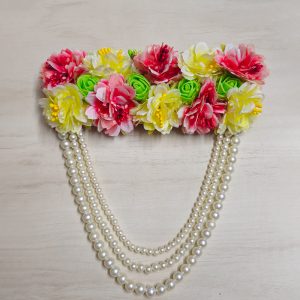 Mata Rani Photo Frame Flower Mala