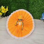 Orange Polka Dot Designer Dress