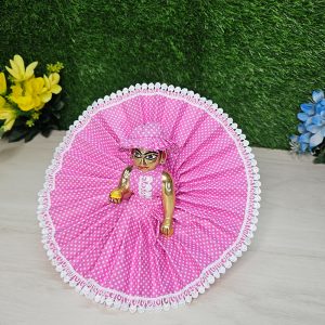 Pink Printed Cotton Poshak
