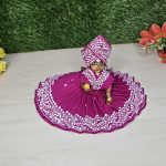 Purple Cotton Dress Thakur Ji