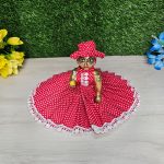 Red Polka Dot Cotton Dress For Laddu Gopal Ji